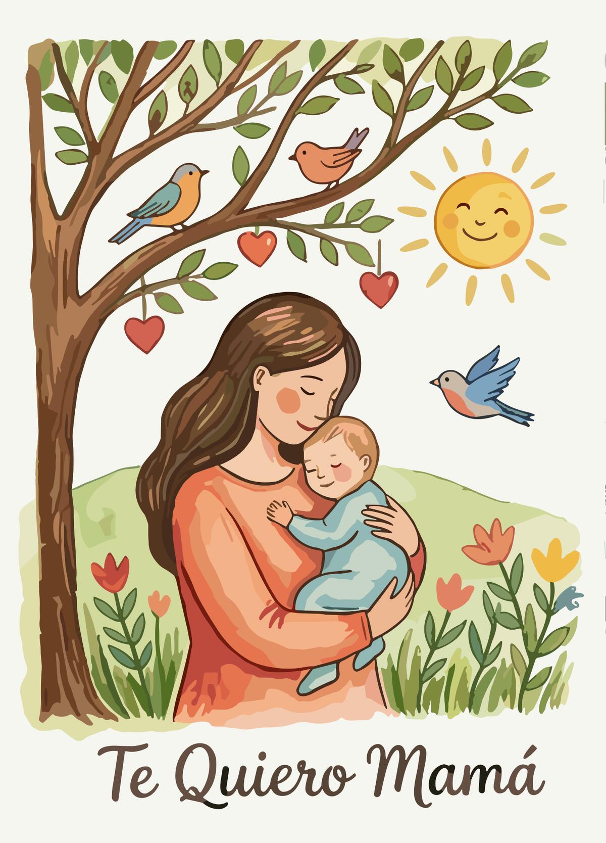 Postal 8: "TE QUIERO MAMÁ"