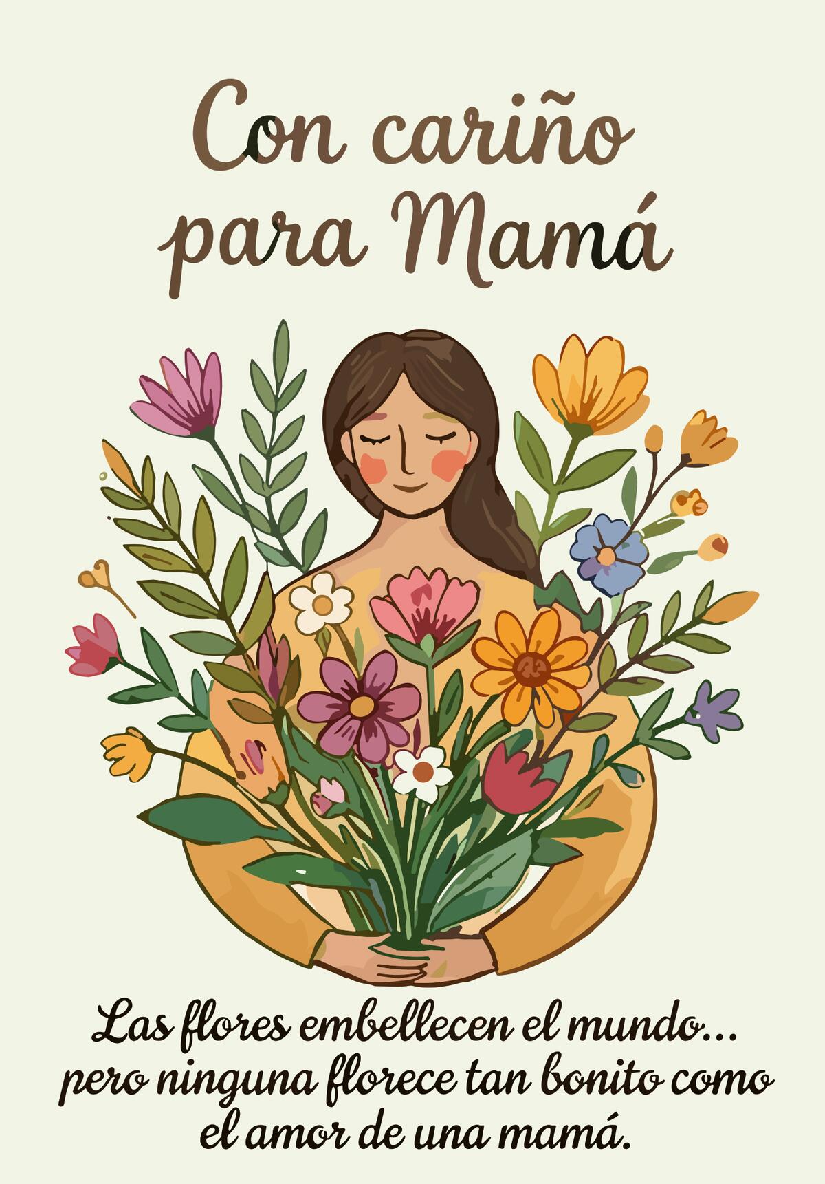 POSTAL 5: "FLORES PARA MAMÁ"